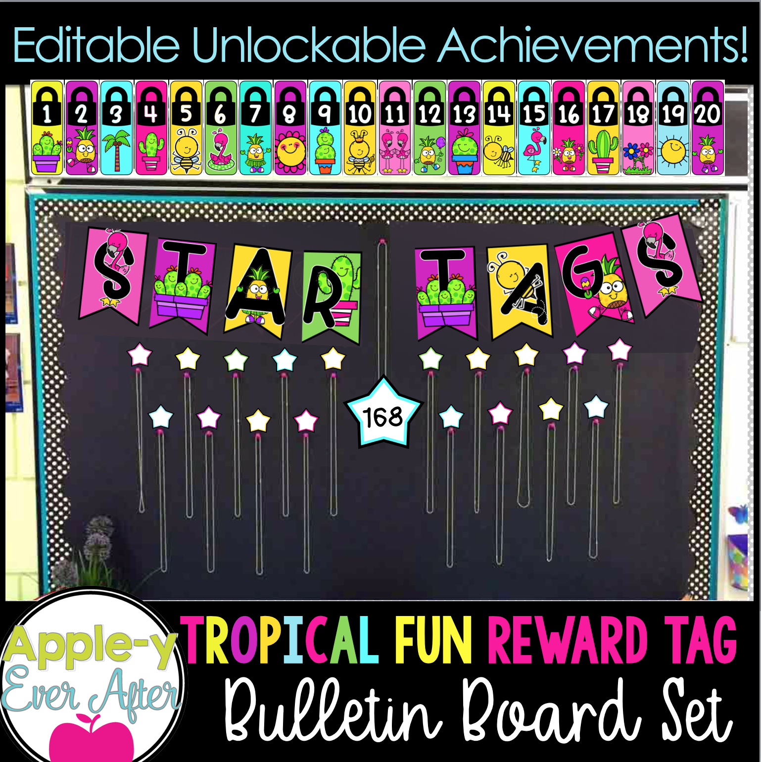 Reward Tags with Unlockable Achievements Classroom Management